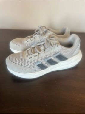 adidas Women's Light Gray and Dark Gray Running Sneakers